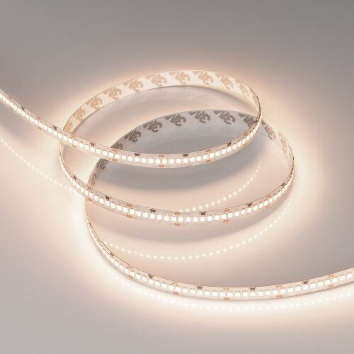 Светодиодная лента RT-A252-10mm 24V Warm3500 (11 W/m, IP20, 2835, 5m) (Arlight, Открытый) - фото 2