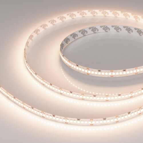 Светодиодная лента RT-A252-10mm 24V Warm3500 (11 W/m, IP20, 2835, 5m) (Arlight, Открытый) 028619(2) - фото