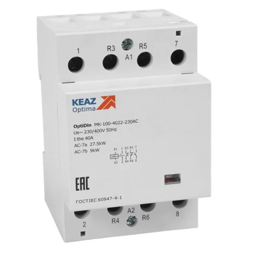 Контактор модульный OptiDin MK-100-4040-230AC КЭАЗ 321187 - фото