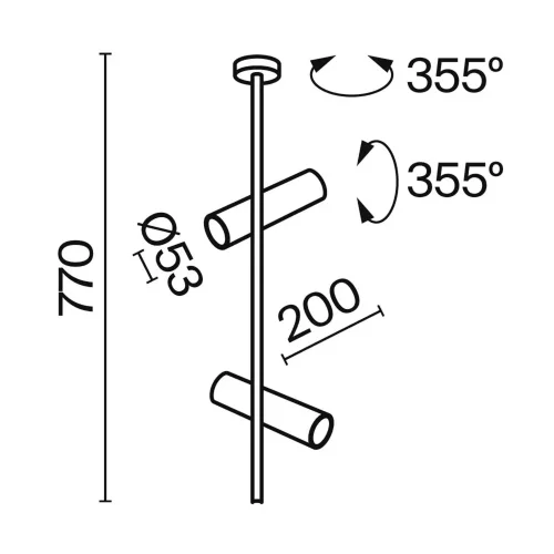 Потолочный светильник Elti GU10 2x10Вт (Белый) - фото 2