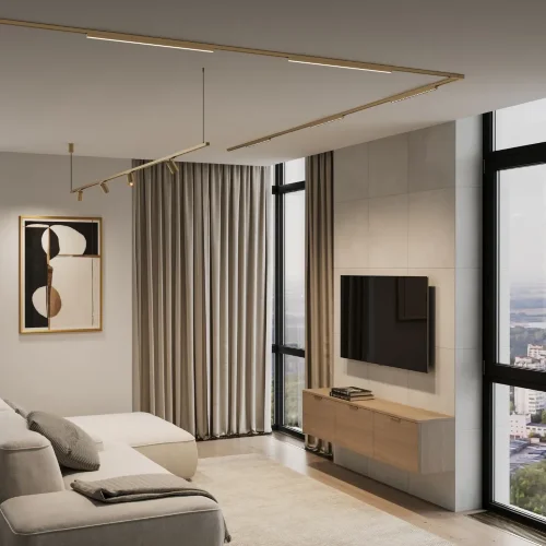 Brass Line Шинопровод накладной латунь 2м 85227/00 - фото 3