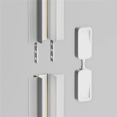 Коннектор питания прямой Radity встраиваемый белый (Белый) - фото 4