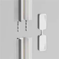 Коннектор питания прямой Radity встраиваемый белый (Белый)