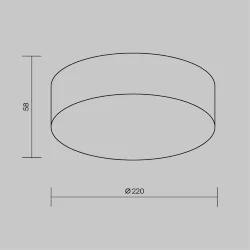 Потолочный светильник Zon IP 4000 30Вт IP 65 (Черный)