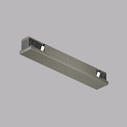 Электрический коннектор прямой для трека SHINE BASE, 48V DC, IP20, темный никель, алюминий, Denkirs TR5722-DN