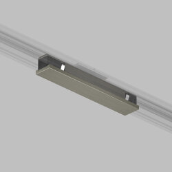 Электрический коннектор прямой для трека SHINE BASE, 48V DC, IP20, темный никель, алюминий, Denkirs TR5722-DN