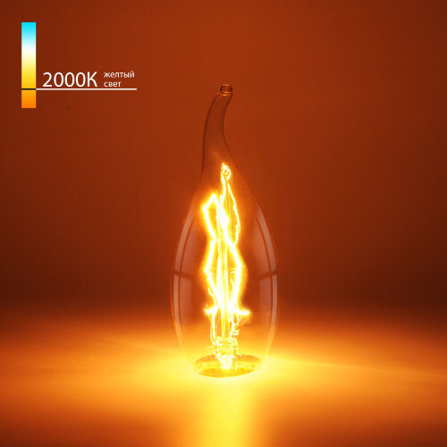 Ретро лампа Эдисона &quot;Свеча на ветру&quot; CW35 40W E14 - фото 1
