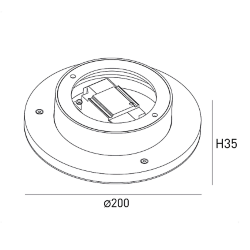 Бра декоративное , Белый, 7Вт, 3000K, IP20, ML-R200-WH-WW 016547