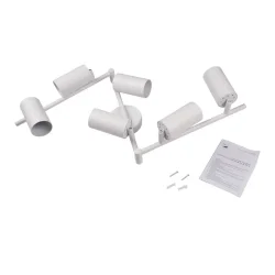 Светильник PCL-0606 6xGU10 IP20 230В WH настен./потолочн. декор. под лампу JazzWay 5066786