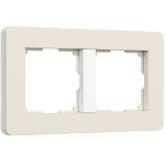 Рамки Split айвори/белый, soft-touch