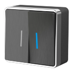 Накладные механизмы Gallant графит рифленый