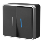 Накладные механизмы Gallant черный/хром